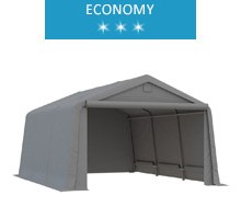 Garage tent 2.4x4.7m, PE, gray, economy