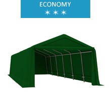 Garage tent 3.6x9.2m, PE, green, economy