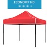 Namiot ekspresowy 3x3m, czerwony, dach, economy HD