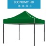 Namiot ekspresowy 3x3m, zielony, dach, economy HD