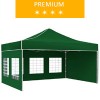 Namiot ekspresowy 3x4.5m, zielony, premium
