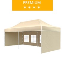 Express tent 3x6 m, beige, premium