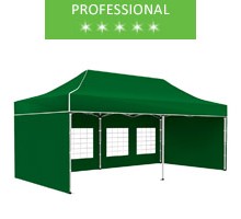 Express tent 3x6 m, green, professional