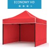 Express tent 3x3m + 3 walls, green, economy HD