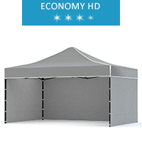 Namiot ekspresowy 3x4.5m + 3 ścianki, szary, economy HD