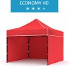 Namiot ekspresowy 3x3m + 3 ścianki, czerwony, economy HD