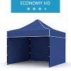 Namiot ekspresowy 3x3m + 3 ścianki, niebieski, economy HD