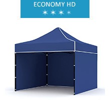 Namiot ekspresowy 3x3m + 3 ścianki, niebieski, economy HD