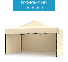 Namiot ekspresowy 3x4.5m + 3 ścianki, beżowy, economy HD