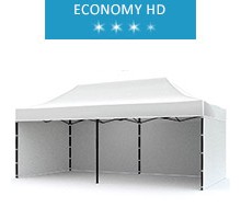 Namiot ekspresowy 3x6m + 3 ścianki, biały, economy HD