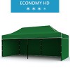 Namiot ekspresowy 3x6m + 3 ścianki, zielony, economy HD