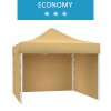 Express tent 3x3m + 3 walls, beige, economy