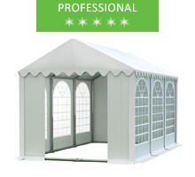Party tent 4x6m, white PVC, professional