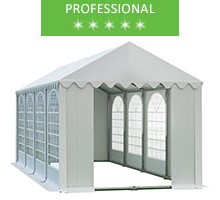 Party tent 4x8m, white PVC, professional