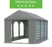Party tent 4x6m, grey PVC, professional