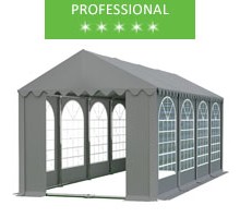 Party tent 4x8m, gray PVC, professional