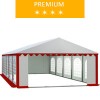 Namiot imprezowy 5x10m, PCV biało-czerwony, premium