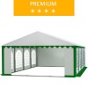 Namiot imprezowy 6x8m, PCV biało-zielony, premium