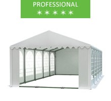 Party tent 6x10m, white PVC, professional