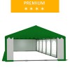 Namiot imprezowy 6x12m, PCV biało-zielony z dachem zielonym, premium