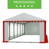 Namiot imprezowy 6x12m, PCV biało-czerwony, professional
