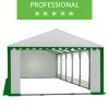 Namiot imprezowy 6x12m, PCV biało-zielony, professional