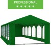Namiot imprezowy 6x12m, PCV zielony, professional