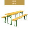 Beer set, 50 cm table + 2 benches