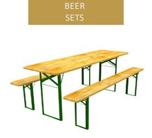 Beer set, 70 cm table + 2 benches