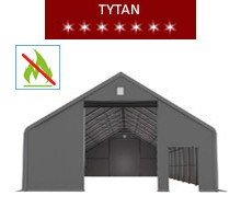 Warehouse hall 10x16m, PVC gray, tytan
