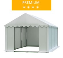 Storage tent 4x6 m, white PVC, premium