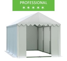 Storage tent 4x6m, white PVC, professional