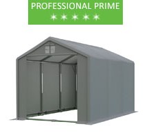 Namiot magazynowy 4x6m, PCV szary, professional, prime