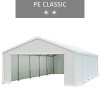 Namiot magazynowy 5x10m, biały, PE classic