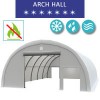Arch hall 9.15x12m, PCV white