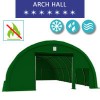 Arch hall 9.15x12m, PCV green