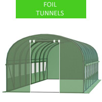 Tunel foliowy 3x8m, konstrukcja 1m, zielony