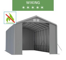 Warehouse 6x12m, wiking, gray, entry 4.6m, fireproof