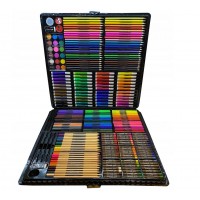 Crayons, art set of 258 elements, suitcase